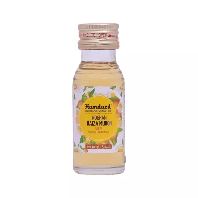 Hamdard Roghan Baiza Murgh Oil Herbal Remedy Promotes Healthy Hair Growth 25ml