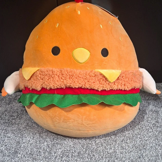 Food Clicker SQUISHMALLOWS HENDRA PLUSH Soft Toy Medium 35-60cm Food Theme Washable ...