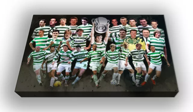 Celtic FC - Legends of Parkhead - Wall Hanging Box Canvas Picture