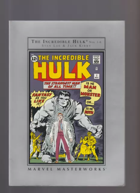 Marvel Masterworks THE INCREDIBLE HULK VOL 1- 1 -6 Stan Lee & Jack Kirby SC
