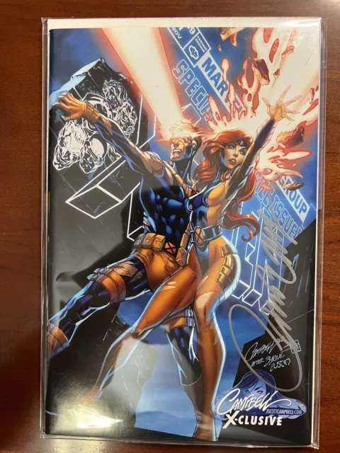 Uncanny X-Men #1 (2019) J. Scott Campbell Exclusive Variant B Signed w/ COA