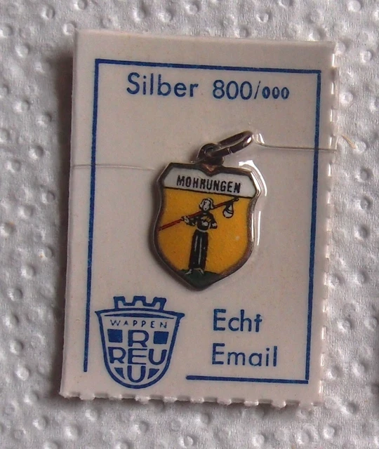 Wandschild Wappen Ostpreußen Preußen Elch – 16x20 Cm, Kirschbaumoptik Mit Metallschild, Gold-Effekt