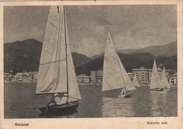 23-21146 - Varazze Savona - Collegio Civico D. Bosco Bianche Vele Viaggiata 1937