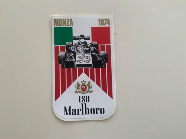 1974 Adesivo corse automobilistiche Iso Marlboro Monza F1
