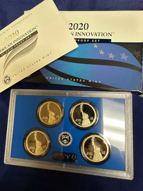 2020 American Innovation $1 Coin Proof Set With Box COA