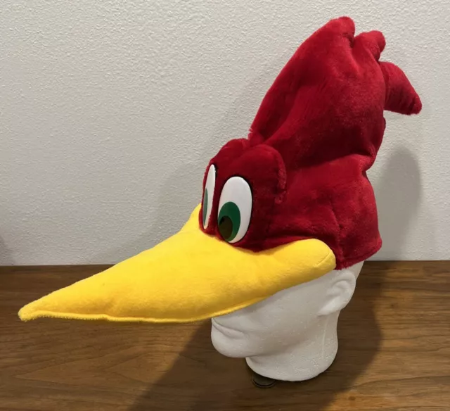 WOODY WOODPECKER Plush Hat - Walter Lantz Universal Studios Novelty Vintage Rare