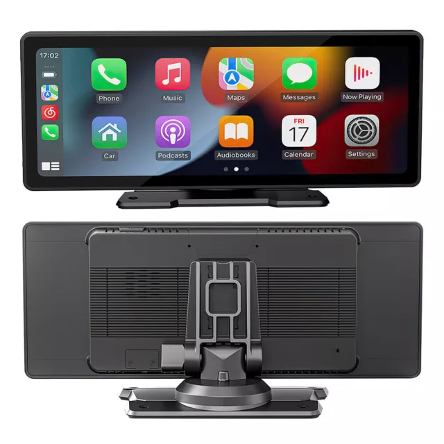Portable Apple Car Play & Android Auto 10.26" Touch Screen Car Stereo Radio USB