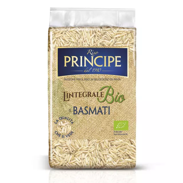 Riso Principe Riso Lungo Basmati Integrale Bio Riso Principe Pacco da 500g