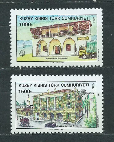 Tema Europa 1990 Chipre Turco Yvert 252/3 ** Mnh