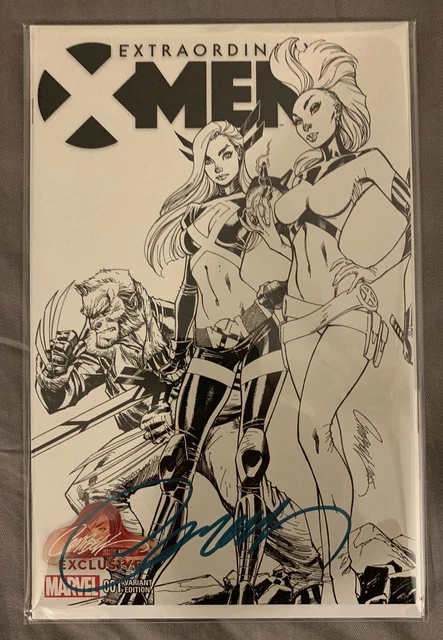 Extraordinary X-Men #1 J Scott Campbell Signed Variant B Magik Storm Wolverine