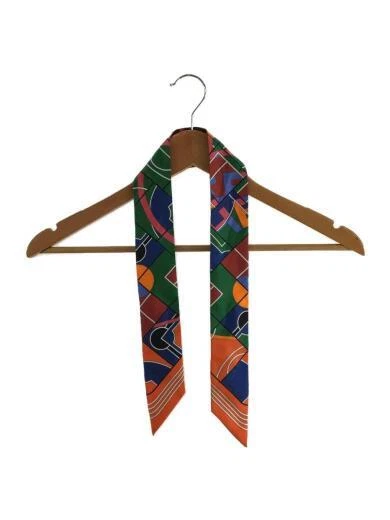 HERMES Scarf Silk GRN Stripe Women s