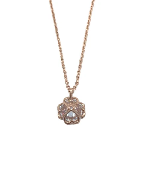 Kate Spa de New York ◆Necklace /-/ Zirconia / GLD / With Top / Women's