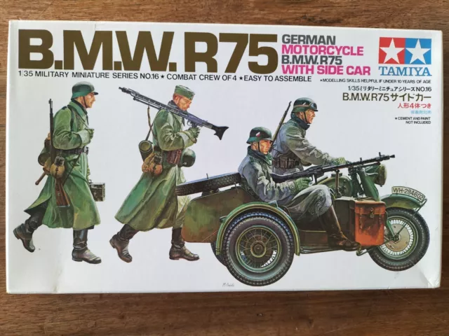 Bmw R75 Side Car  1/35 Tamiya 1995