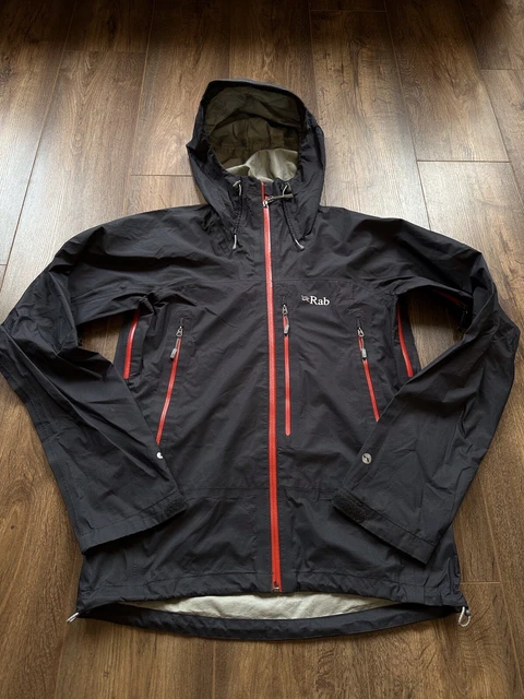 MENS RAB XIOM Pertex Shield Mountain Hooded Waterproof Jacket