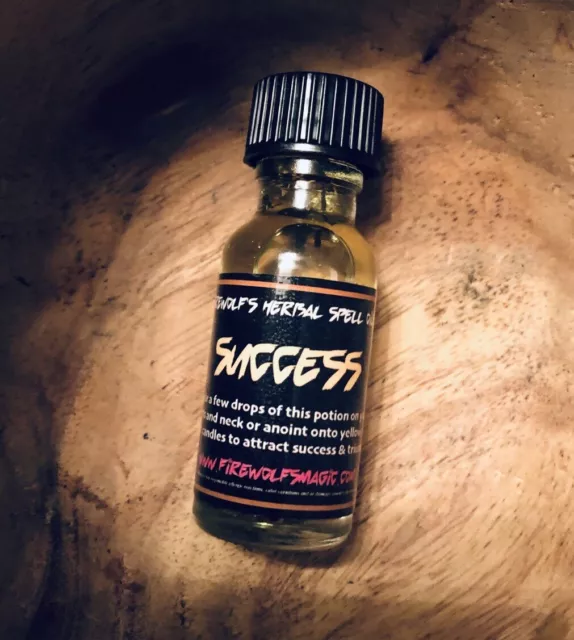 Success Spell Oil - Handmade, Organic, Witchcraft, Hoodoo, Wicca, Conjure