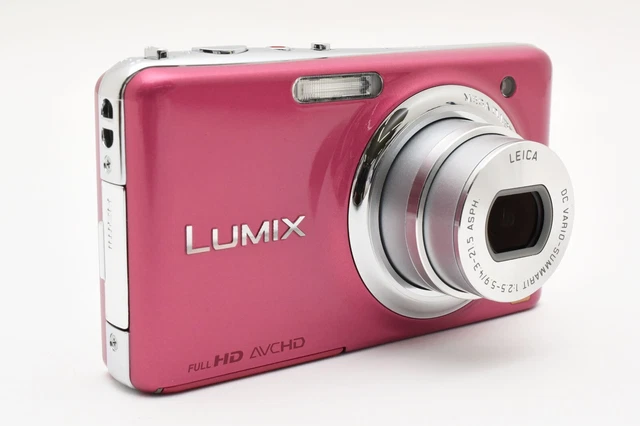 PANASONIC LUMIX DMC-FX80 Pink Gold Compact Camera with