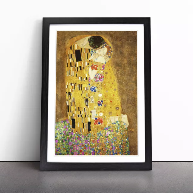 The Kiss Vol.1 By Gustav Klimt Wall Art Print Framed Canvas Picture Poster Decor