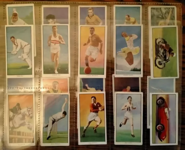 Radio Fun (Periodical) British Sports Stars 1956 Complete Set Of 20 Cards