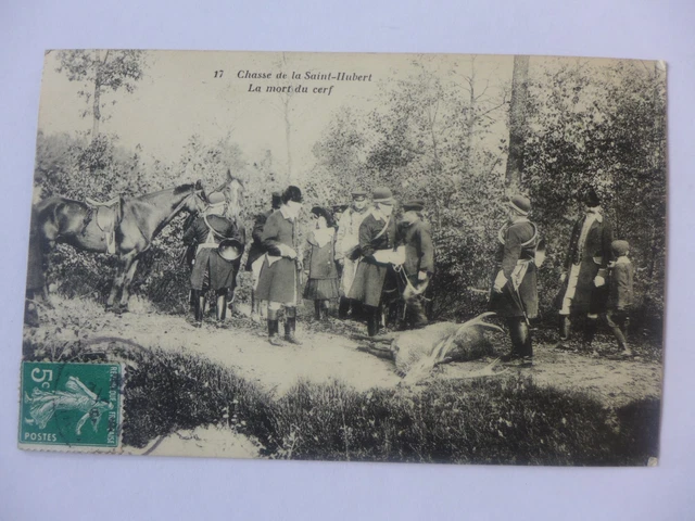 Carte Postale Ancienne Chasse à Courre - équipage Du Souzy 21 - CPA Vénerie
