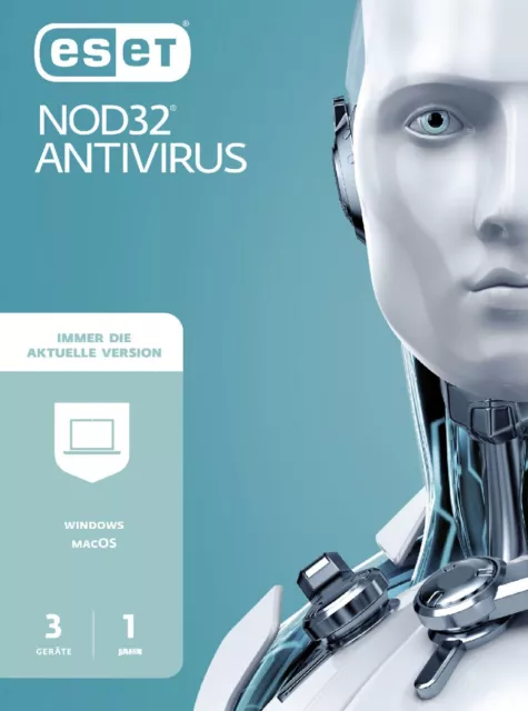 ESET NOD32 Antivirus (2024) 3 Geräte / 1 Jahr - PC / Mac Download NEU