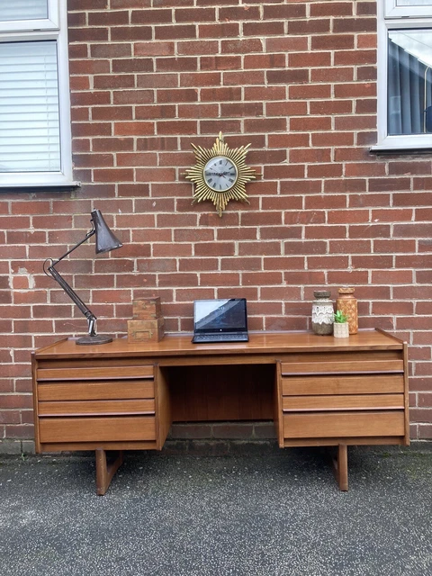 Vintage Teak Dressing Table Desk Sideboard Mid Century Retro William Lawrence