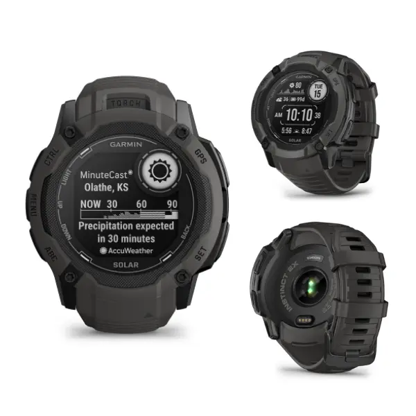 Garmin Instinct 2X Solar Graphite GPS Military Outdoor Durable Rugged Watch