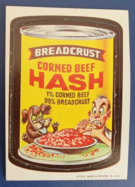 1967 VINTAGE WACKY PACKAGES DIE-CUT #37 of 44 BREADCRUST @@ RARE VARIATION @@