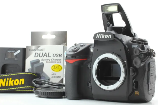 NEAR MINT Nikon D700 12.1 MP Digital SLR Camera Black + Strap From JAPAN