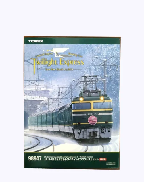 TOMIX N Scale 24 Series “Sayonara Twilight Express” 15 Train Car Set LE #98947