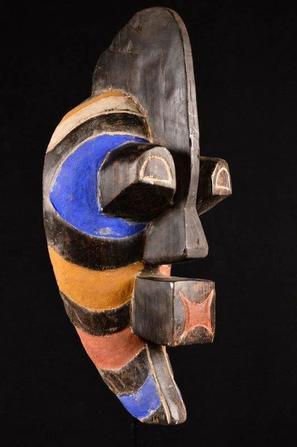 18466 African Old Songye Kifwebe Mask / Mask Dr Congo