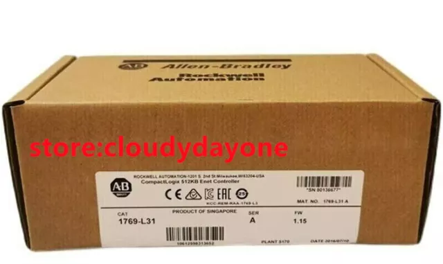 New Factory Sealed AB 1769-L31 / A CompactLogix 512KB Controller 1769L31