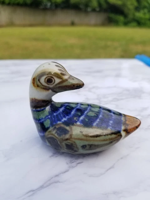 Vintage Tonala Pottery Duck Small