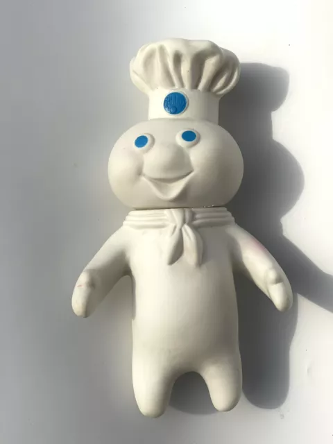 Rare 1971! Pillsbury Doughboy Poppin' Fresh Swivel Head 7.08" Vinyl Doll