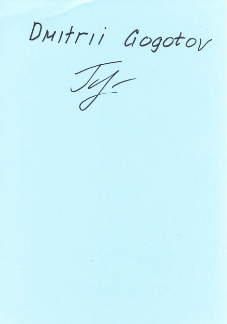 Dimitri Gogotov  Rußland 2.WM 2006  Turnen  Karte original signiert WL 341378