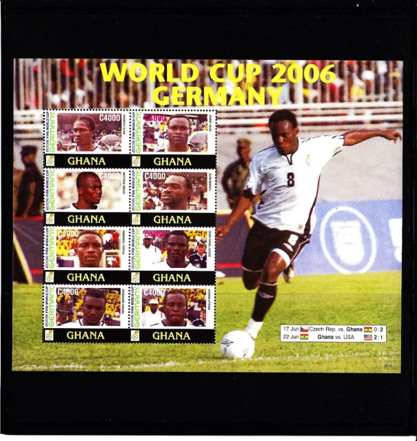 Briefmarken Fussball-WM 2006 - GHANA - Block postfrisch