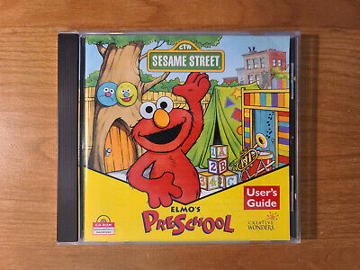SESAME STREET ELMO'S Preschool CD-ROM (Windows 98/95/3.1 Macintosh) PC