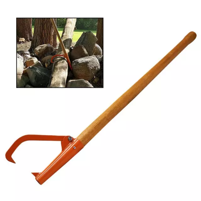 48" Practical Cant Hook Durable Steel Logs Peavy Patio Felling Tool FAST V9V5