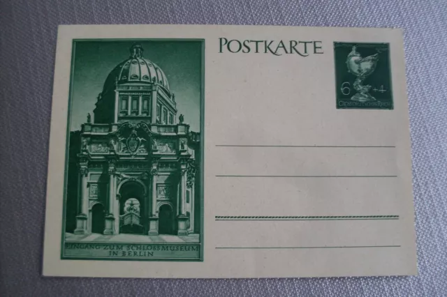 top Postkarte Ganzsache Deutsches Reich 1944 Gesellschaft für Goldschmiedekunst