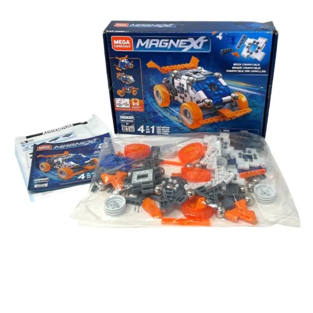 Building Set Toy mega construx Magnext 4 in 1 Mag Racers Construction Set