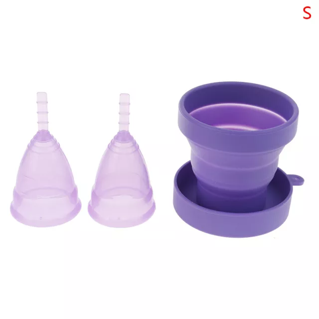 3 Pcs Menstrual Cup Sterilizer Period Cup Copa Menstrual De Silicona Med W9-mx