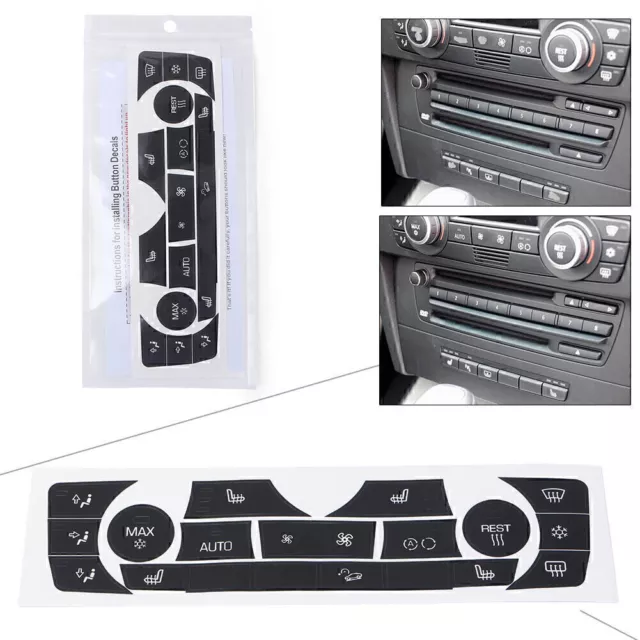 Innenraum Klimaanlage Knopf Aufkleber Sticker für BMW E90 E91 E92 330I 2006-11