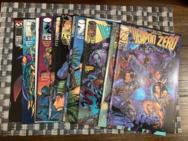 WEAPON ZERO T4 T3 T2 T1 0 1 2 3 4 5 6 13 TOP COW IMAGE LOT (12 COMICS) Simonson!