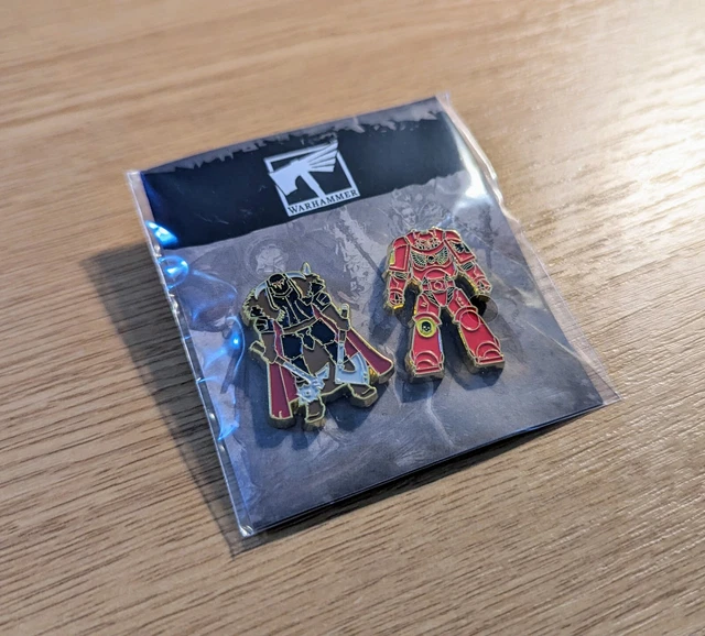 WARHAMMER STORE ANNIVERSARY 2024 Pin Badges Set 2024 New Sealed Blood