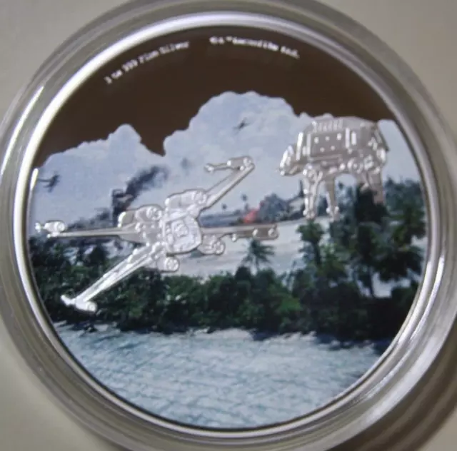 Niue 10 Dollar 2022 Silver 3 OZ F6166 Star Wars™ Scarif Battle Proof Color