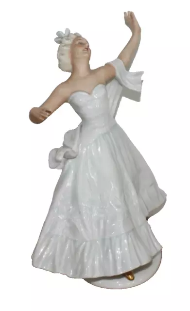 Schaubach Kunst Tänzerin Porzellan Figur Modell 1519 Frau im Abendkleid 2