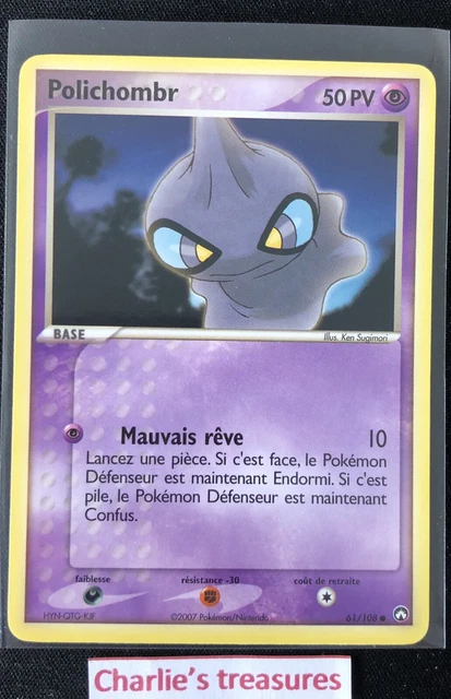 Carte Pokemon - Polichombr - 61/108 - Ex Gardiens Du Pouvoir - FR - NM+ / NEUF