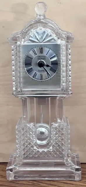 Godinger 24 % Lead Crystal Legends Mini Grandfather Clock Pendulum Not Working