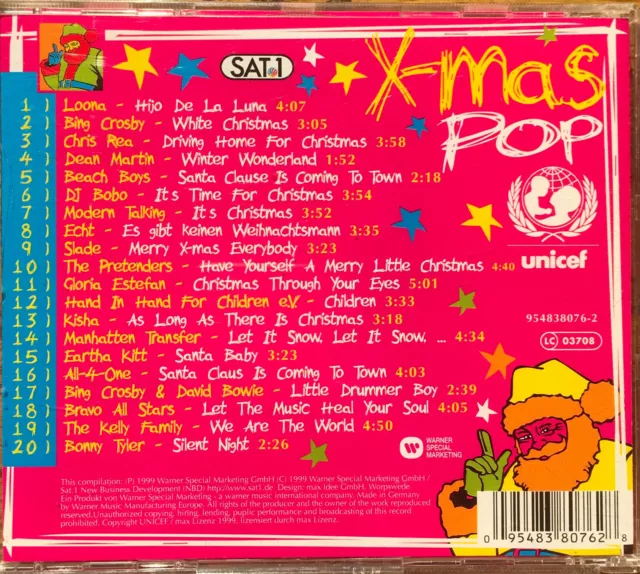 X-mas Pop・CD 1999・Per song 2,024€!・We will donate the full sale price to Unicef! 3