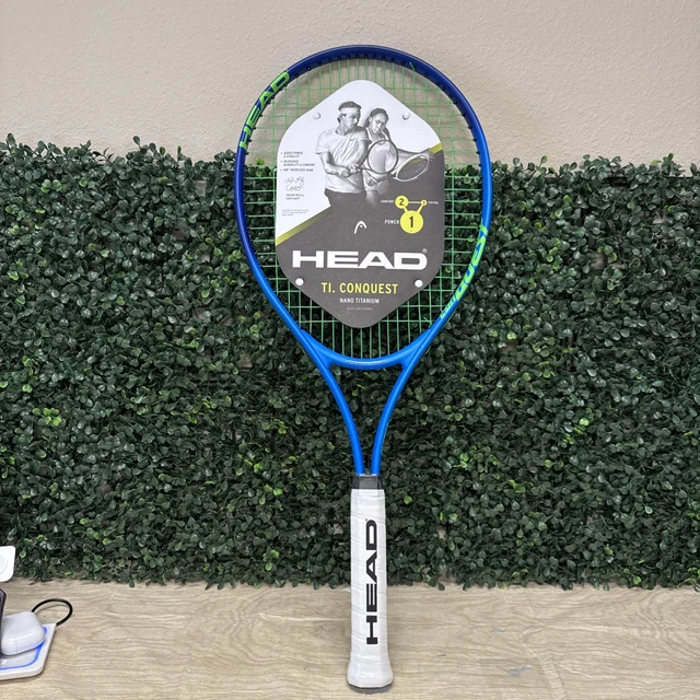 Raquette Tennis Head Ti Conquest Nano Titanium 108 – Manche 4 1/2, Neuve Sous Emballage