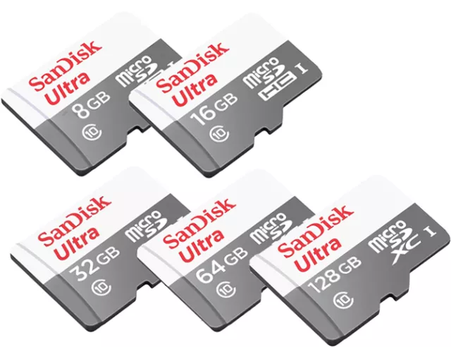 SANDISK ULTRA* 100MB/s CLASS10 micro SD SDHC SDXC CARD 128GB 64GB 32GB 16GB LOT